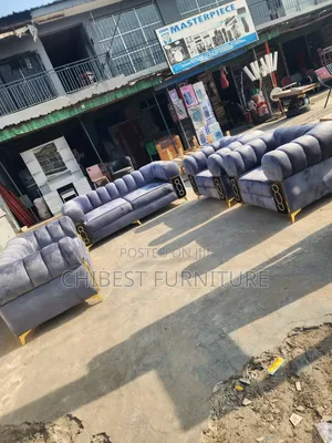 Luxury 7 Seaters Sofa Fabric Chairs