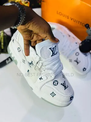 White Louis Vuitton Luxury Sneakers