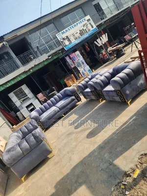 Set of Seven Seaters Upholstery Couch.