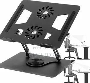 3600 Rotating Foldable Laptop Stand With Fan