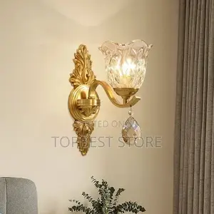 Royal Crystal Flower Wall Lamp