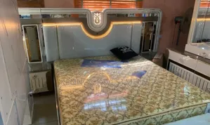 6 by 7 Imported Bedframe With 2 Bedsides Drawers and Dressing Mirror