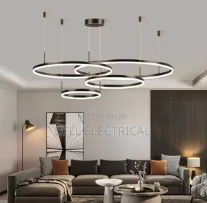 Modern Minimalism Led Rings Chandelier Circular Rings