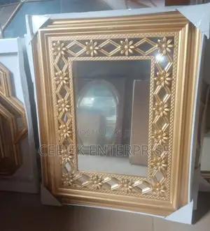 Gold Square Mirror