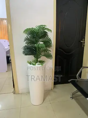 Cone Vase With Small Palm Combo