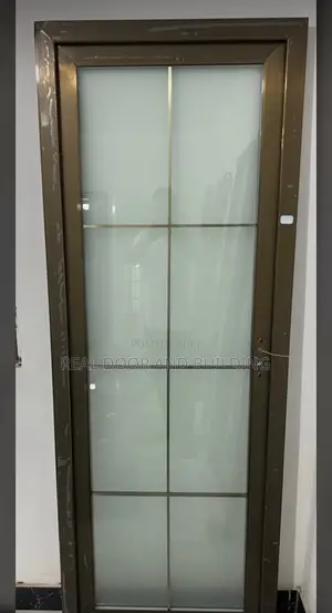 High Quality Gold Color Bathroom Glass Door