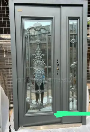 Grey Anteroom Glass Door 4feet by 7feet 1200x2100 1.2 by 2.1