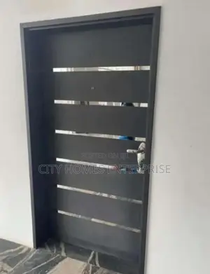 Grey N Silver 3ft Israeli Security Door Reinforced Steel Premium Grade