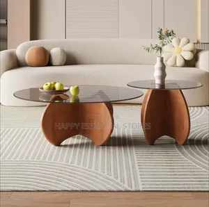 Tempered Glass Coffee Table Combination Home Minimalist L