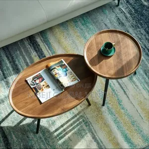 Oval + Round Nordic Center Table