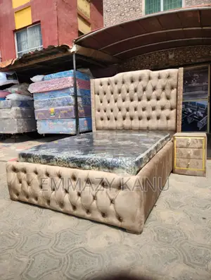 4.5 X6 Bedframe and Mattress With Bedside