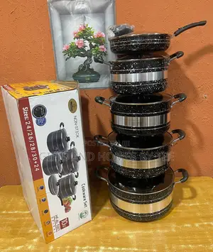 10pcs Hoffner Non Stick Pot Set