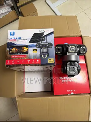 Solar 4g Ptz Camera 3lens Hd Smart Home Security Protection