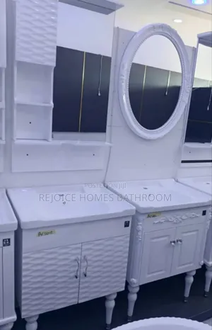 Luxury White Bathroom Vanity Cabinets With Mirror