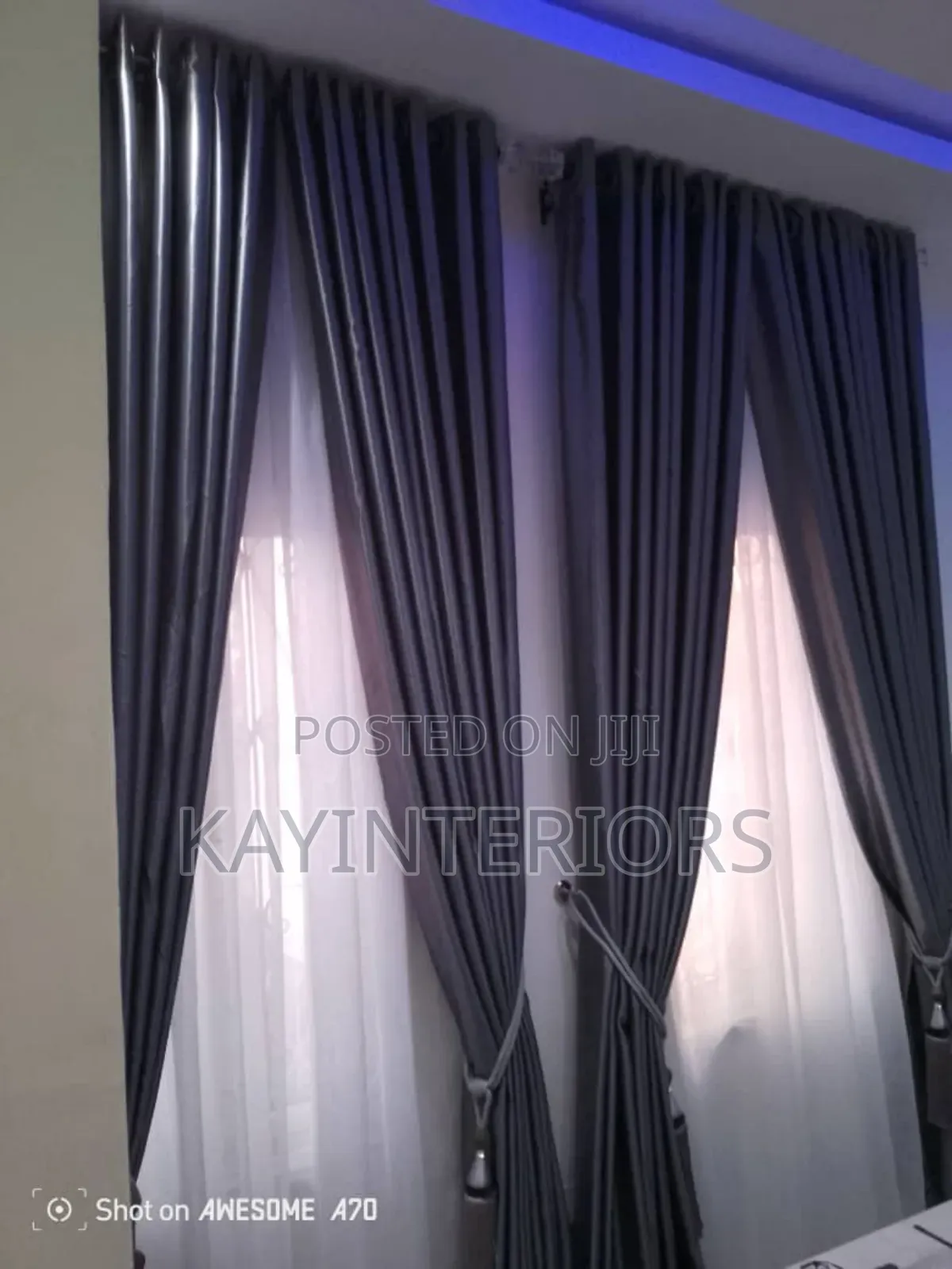 Deep Gray Turkish Curtains