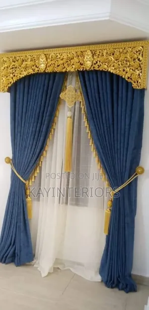 Blue Turkish Curtains