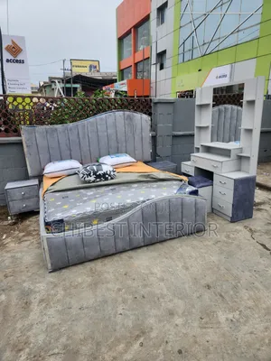 Quality 6by6 Set of Upholstery Padded Bed.