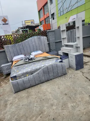 Classic Grey Set of Six by Six Bed.