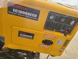 Yellow Honda Soundproof Generator 10kva