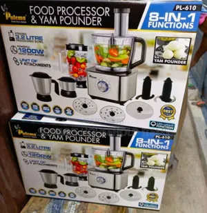 Paloma Food Processor Yam Pounder (8in1 Function - 1200w)