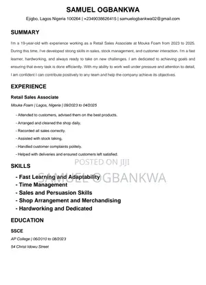 Sales Representative