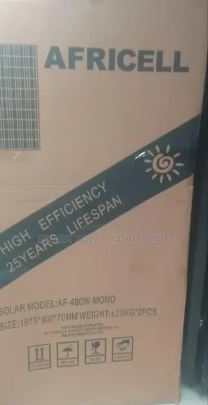 High Standard 400watts Mono Africell Panel