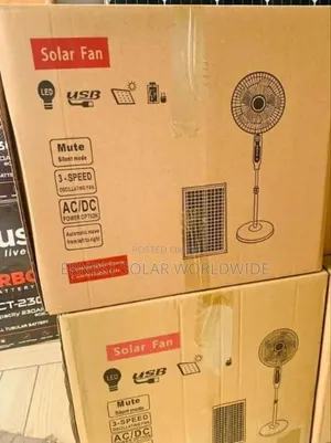 Standard Solar Standing Fan With Bulb