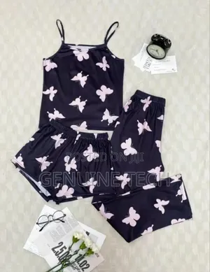 Unique 3 In 1 Cotton Nightwear Top Quality