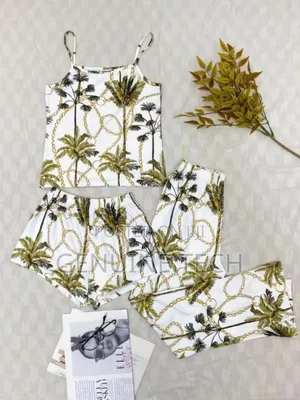 Unique 3 In 1 Cotton Nightwear Top Quality