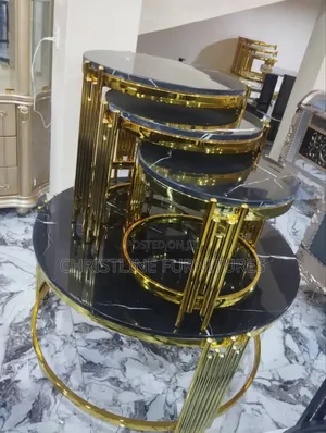 Beautiful Marble Top Center Table and Three Side Table