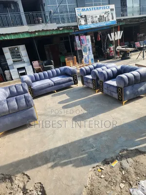 Brand New 7 Seaters Grey Padded Sofa Couch.