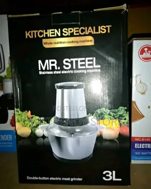 3l Mr Steel Yam Pounder/Food Processor