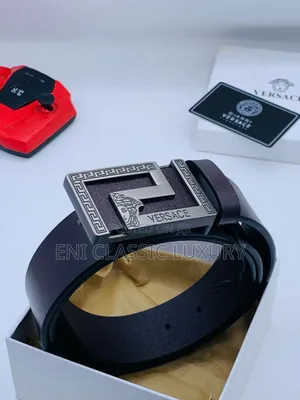 High Quality Luxury Designer Leather Belts Versace