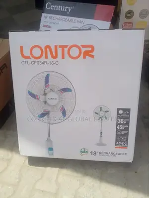 Lontor 18" Rechargeable Standing Fan