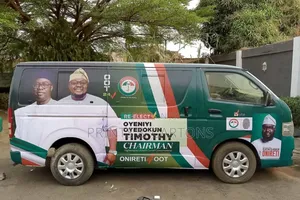 Branded Political Campaign Bus. #9