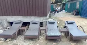 Swimming Pool Bed With Side Stools for Hotel