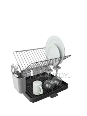 2 Tiers Plate Rack With Drainer