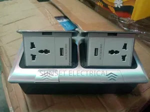 13 Amps Double Floor Socket With 2 Usb Port