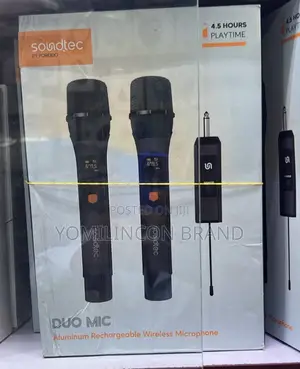 Porodo Soundtec Duo Mic Rechargeable Wireless Microphone