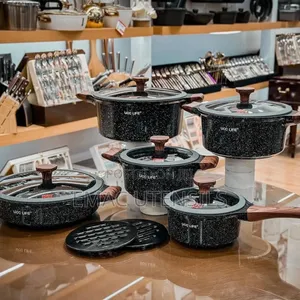 14-Pieces High Quality Marble Granite Cookware Pots/Pans