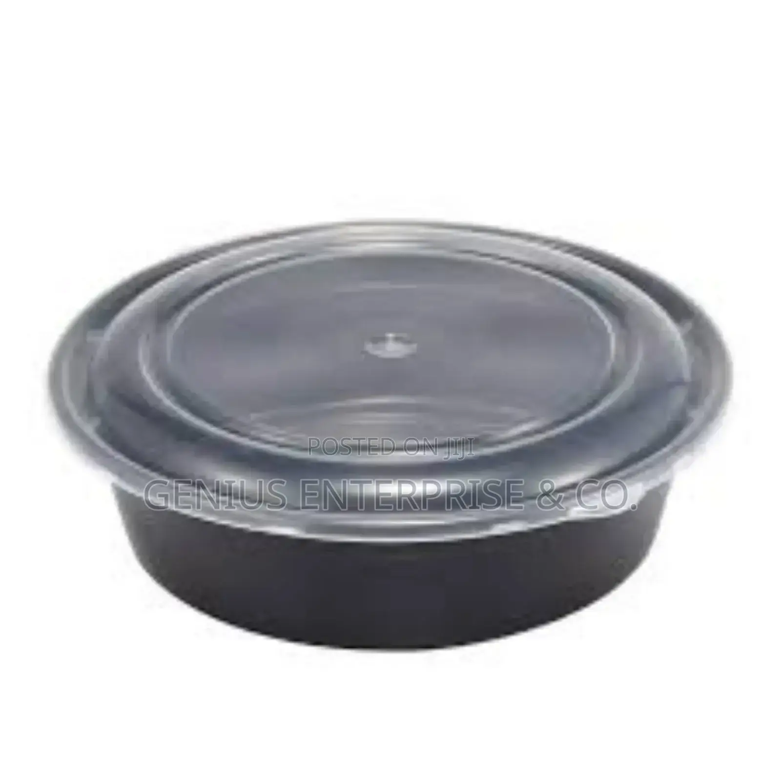 Plastic Microwave Container Round Shape,Black Colour 750ml