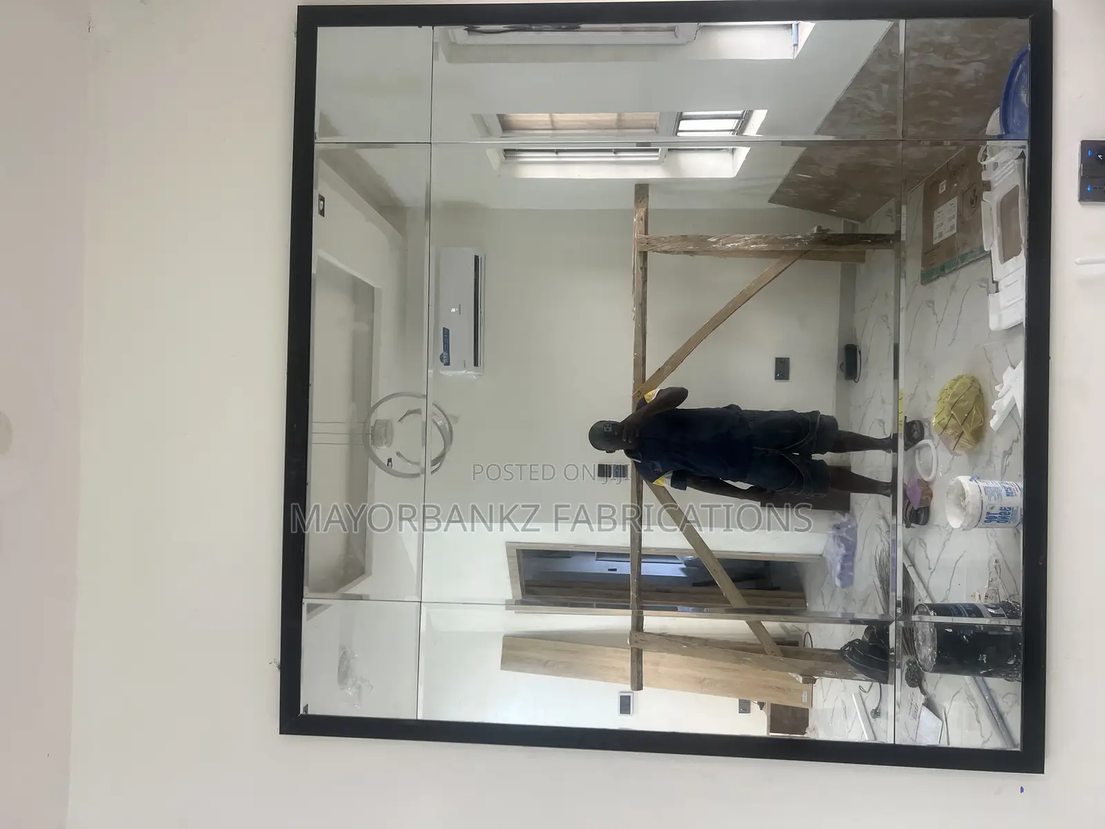Framed Bevelled Mirror