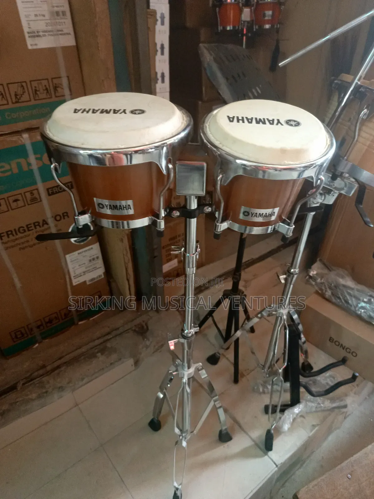 Mini Bongo Drum With Stand
