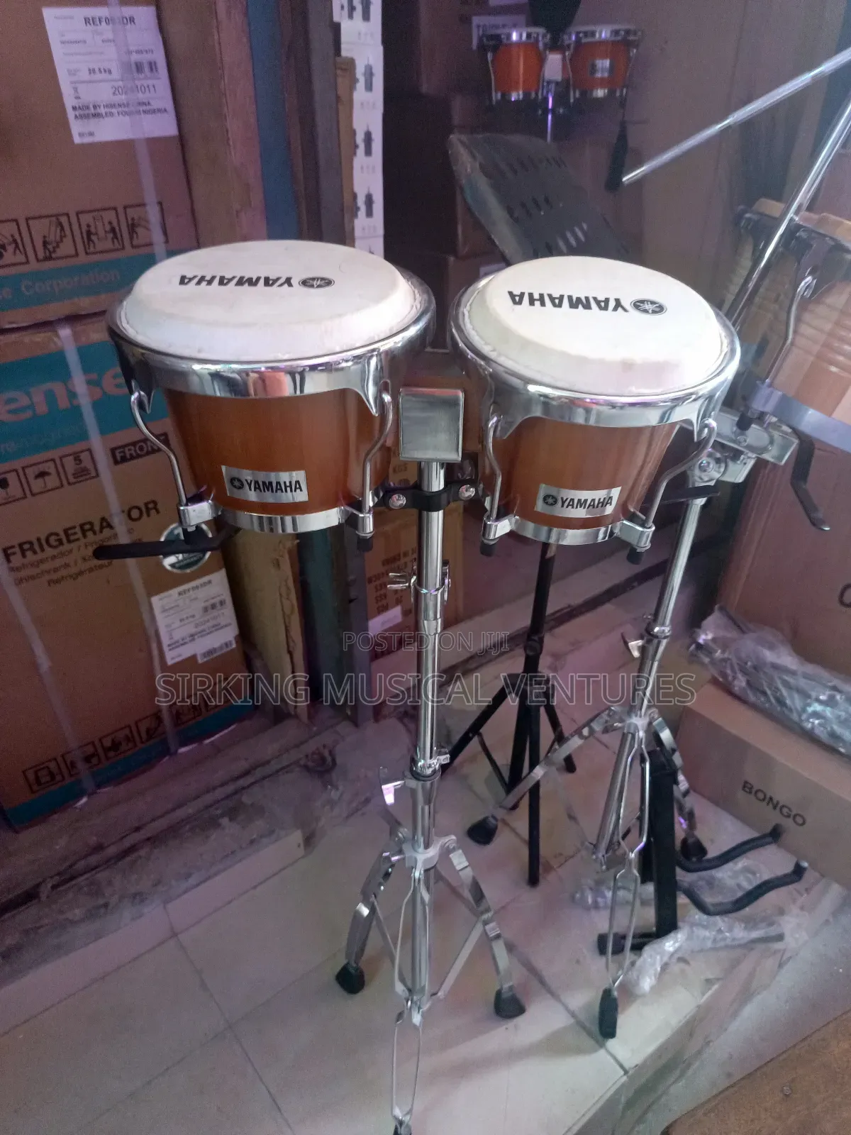Mini Bongo Drum With Stand
