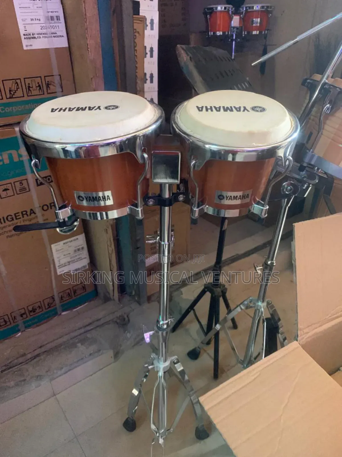 Mini Bongo Drum With Stand