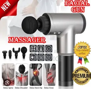 Fascial Muscle Massage Gun With 4 Massage Heads