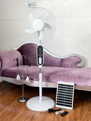 16" Solar Rechargeable Stand Fan