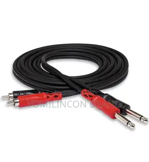 Hosatech CPR-202 Dual 1/4 in Ts to Dual Rca 2m