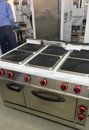 Commercial 6 Burna Hot Plates With Oven