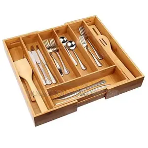 Wooden Cutlery Tray With 7 Compartment